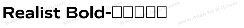 Realist Bold字体转换